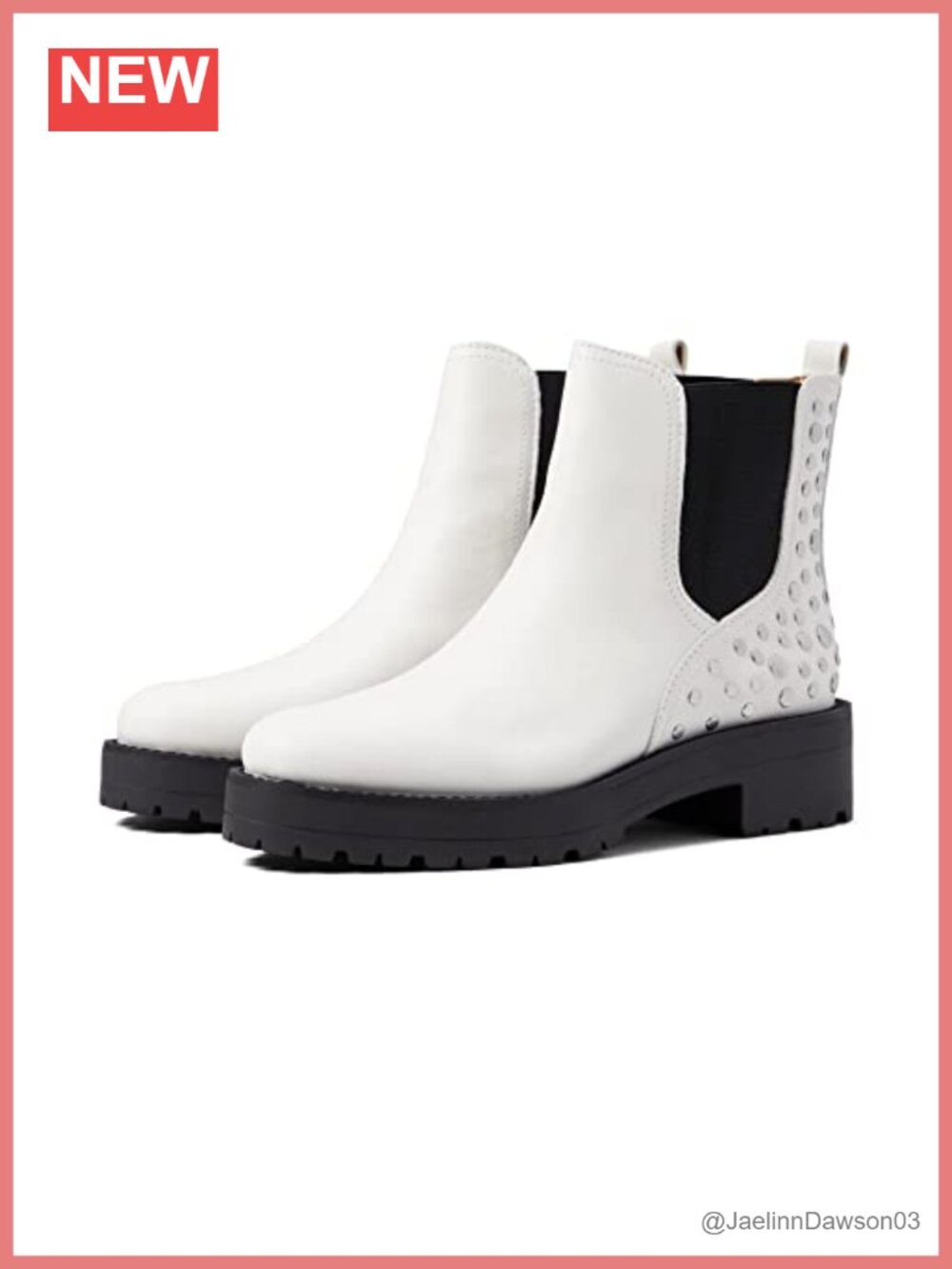 Studded Lug Sole Slip-On Knee High Boots Cushioned Comfort